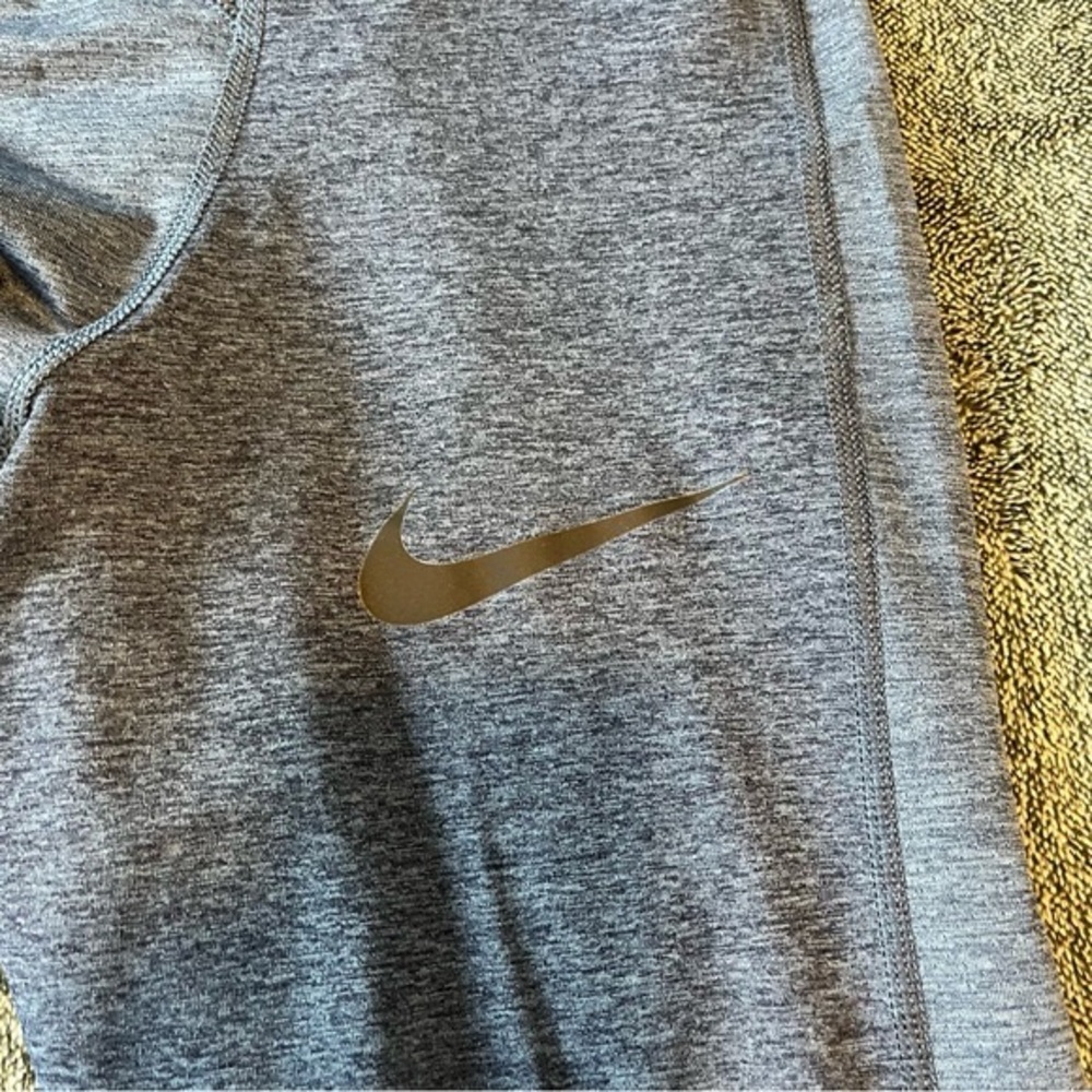 Men’s Nike Pro Tights 3/4 Blue Size Medium - Picture 6 of 9